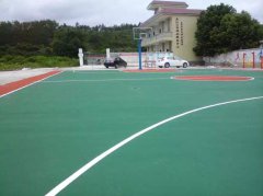 江西油山鎮(zhèn)硅PU籃球場(chǎng)